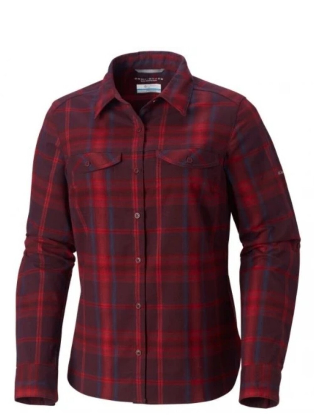 Columbia Women's Silver Ridge Long Sleeve Flannel Button Shirt - L (Like NEW)